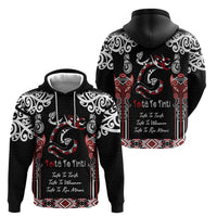 Aotearoa Toitu Te Tiriti-Maori Taniwha Hoodie Toitu Te Whenua Toitu Te Reo Maori LT03 - Polynesian Pride