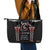 Aotearoa Toitu Te Tiriti-Maori Taniwha Leather Tote Bag Toitu Te Whenua Toitu Te Reo Maori