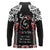 Aotearoa Toitu Te Tiriti-Maori Taniwha Long Sleeve Polo Shirt Toitu Te Whenua Toitu Te Reo Maori