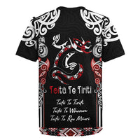 Aotearoa Toitu Te Tiriti-Maori Taniwha Rugby Jersey Toitu Te Whenua Toitu Te Reo Maori LT03 - Polynesian Pride