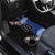 Custom Aotearoa and Samoa Rugby Car Mats Maori Warrior and Teuila Emblem-Tatau with Taniko Art