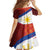 Philippines National Flag Day Family Matching Off Shoulder Maxi Dress and Hawaiian Shirt Polynesian and Yakan Tattoo Brush Style