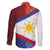 Philippines National Flag Day Family Matching Off Shoulder Maxi Dress and Hawaiian Shirt Polynesian and Yakan Tattoo Brush Style