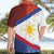 Philippines National Flag Day Hawaiian Shirt Polynesian and Yakan Tattoo Brush Style