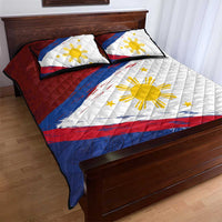 Philippines National Flag Day Quilt Bed Set Polynesian and Yakan Tattoo Brush Style LT03 - Polynesian Pride
