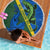 Solomon Island Crocodile and Shark Beach Blanket Polynesian Pattern
