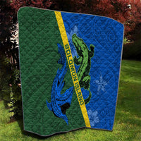 Solomon Island Crocodile and Shark Quilt Polynesian Pattern