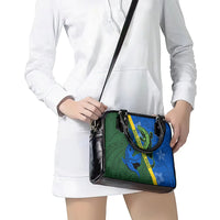 Solomon Island Crocodile and Shark Shoulder Handbag Polynesian Pattern