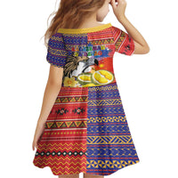 Philippines Kadayawan Family Matching Puletasi and Hawaiian Shirt Filipino Eagle Durian with Polynesian and Igorots Pattern