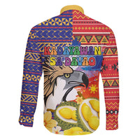 Philippines Kadayawan Family Matching Tank Maxi Dress and Hawaiian Shirt Filipino Eagle Durian with Polynesian and Igorots Pattern