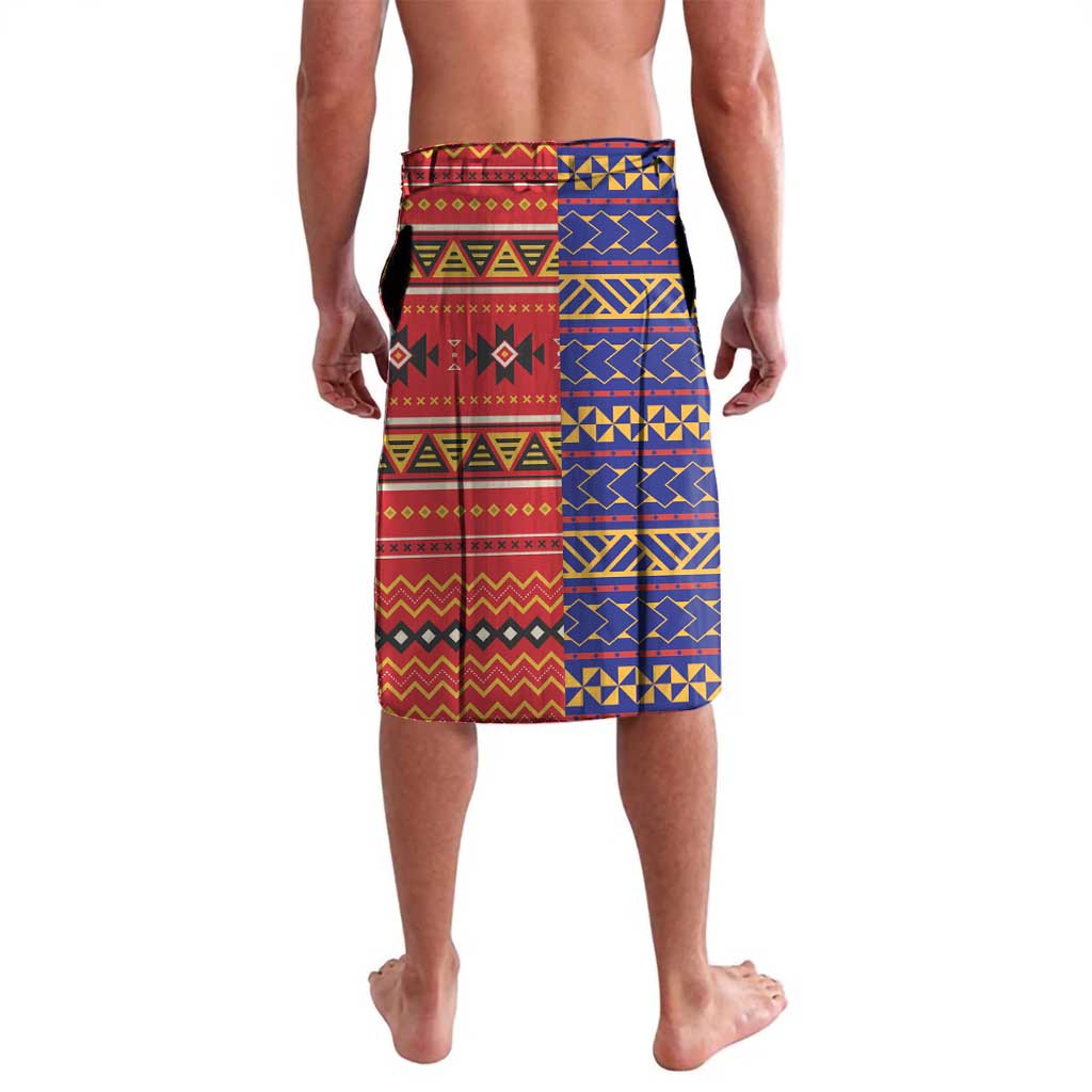 Philippines Kadayawan Lavalava Filipino Eagle Durian with Polynesian and Igorots Pattern