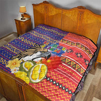 Philippines Kadayawan Quilt Filipino Eagle Durian with Polynesian and Igorots Pattern