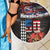 Hawaii Statehood Day Beach Blanket 50th state of the United States Kakau Tattoos and Hibiscus Grunge - Polynesian Pride