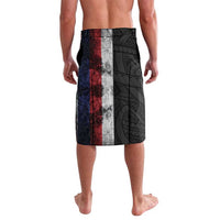 Hawaii Statehood Day Lavalava 50th state of the United States Kakau Tattoos and Hibiscus Grunge LT03 - Polynesian Pride