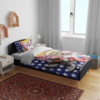 Hawaii and United States Together Bedding Set Seal of Hawaii and Bald Eagle LT03 - Polynesian Pride