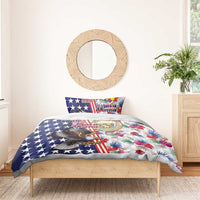 Hawaii and United States Together Bedding Set Seal of Hawaii and Bald Eagle LT03 - Polynesian Pride
