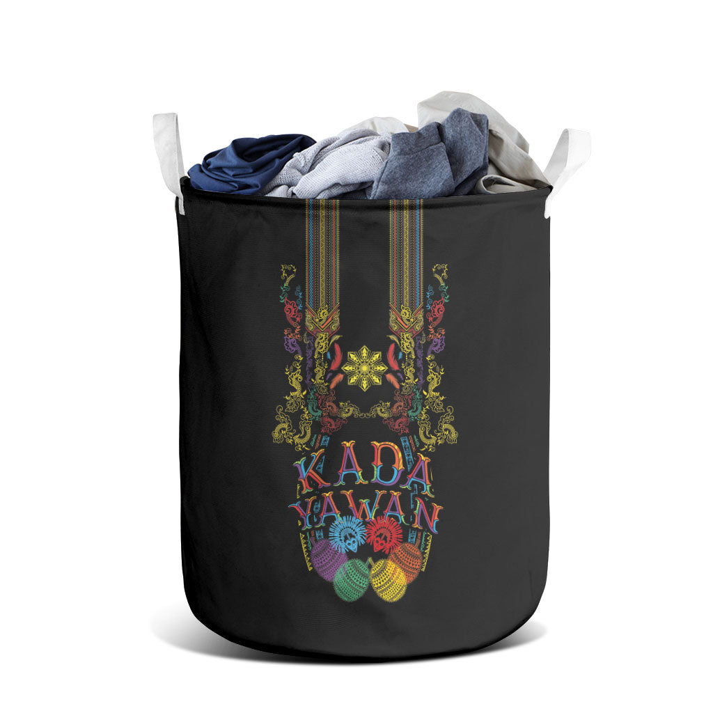 Philippines Kadayawan Festival Laundry Basket Polynesian Tribal Art Barong Style