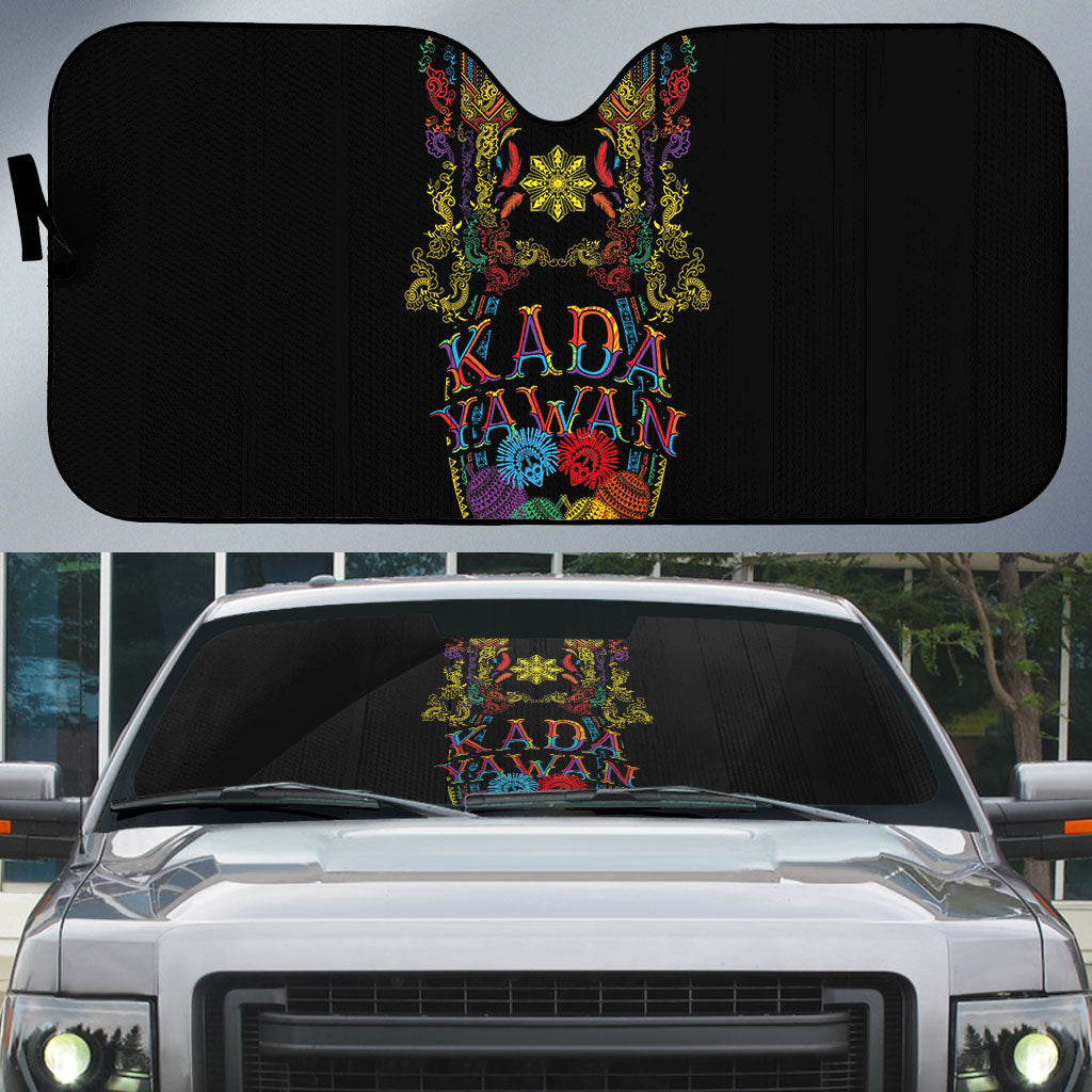 Philippines Kadayawan Festival Auto Sun Shade Polynesian Tribal Art Barong Style