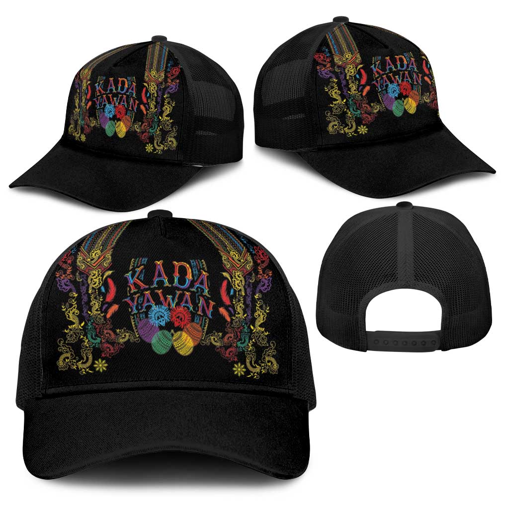 Philippines Kadayawan Festival Baseball Net Cap Polynesian Tribal Art Barong Style