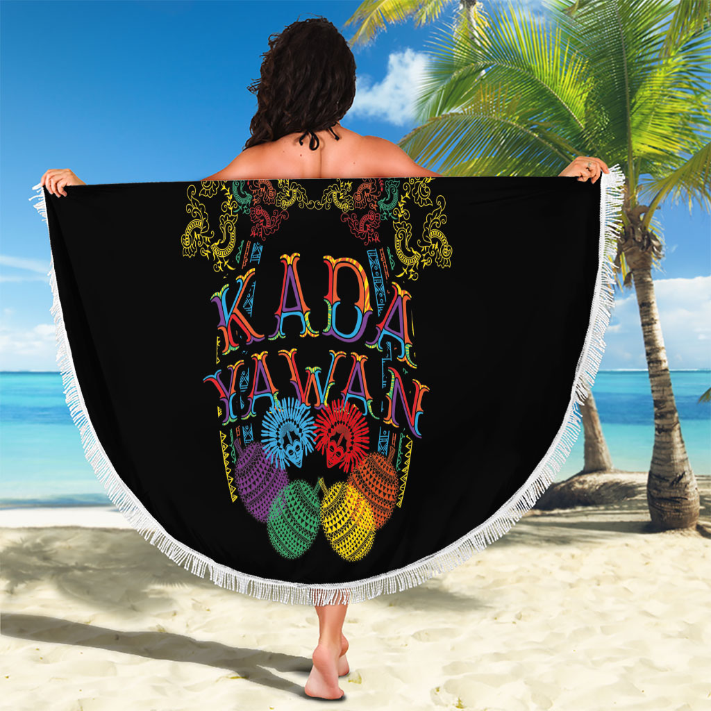 Philippines Kadayawan Festival Beach Blanket Polynesian Tribal Art Barong Style