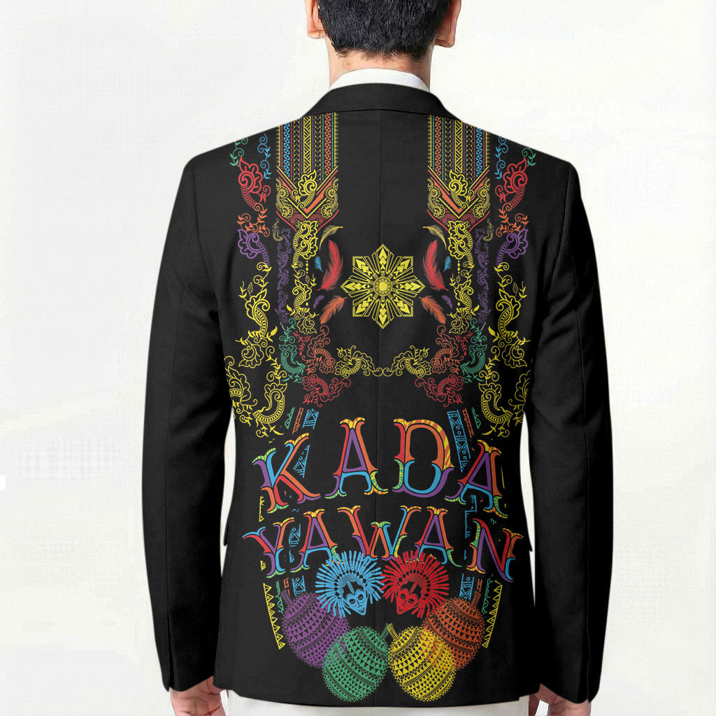 Philippines Kadayawan Festival Blazer Polynesian Tribal Art Barong Style