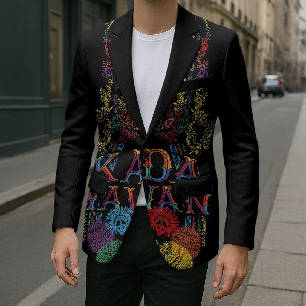 Philippines Kadayawan Festival Blazer Polynesian Tribal Art Barong Style