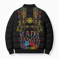 Philippines Kadayawan Festival Bomber Puffer Jacket Polynesian Tribal Art Barong Style