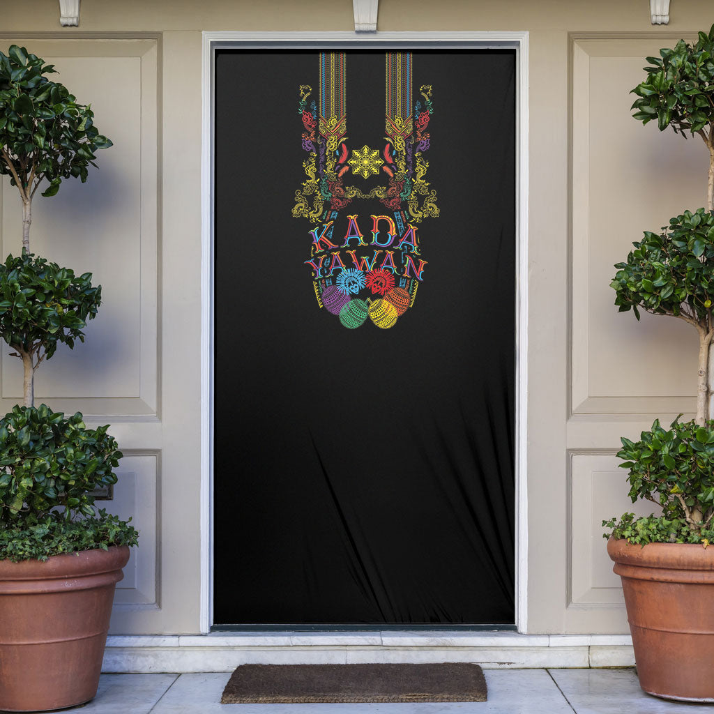 Philippines Kadayawan Festival Door Cover Polynesian Tribal Art Barong Style