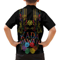Philippines Kadayawan Festival Family Matching Off Shoulder Maxi Dress and Hawaiian Shirt Polynesian Tribal Art Barong Style LT03 - Polynesian Pride