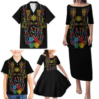 Philippines Kadayawan Festival Family Matching Puletasi and Hawaiian Shirt Polynesian Tribal Art Barong Style LT03 - Polynesian Pride