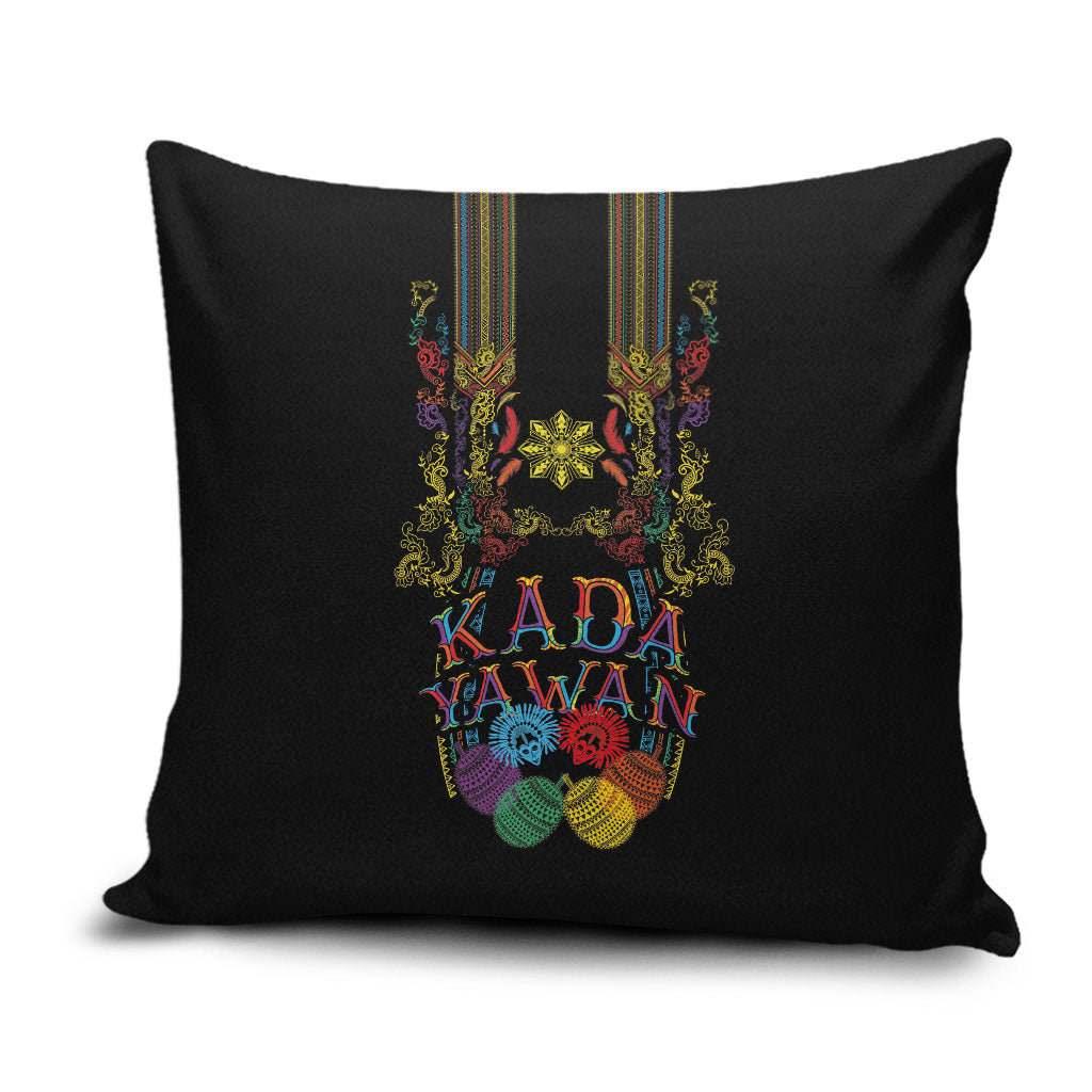 Philippines Kadayawan Festival Pillow Cover Polynesian Tribal Art Barong Style