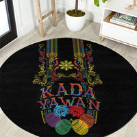 Philippines Kadayawan Festival Round Carpet Polynesian Tribal Art Barong Style