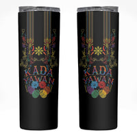 Philippines Kadayawan Festival Skinny Tumbler Polynesian Tribal Art Barong Style