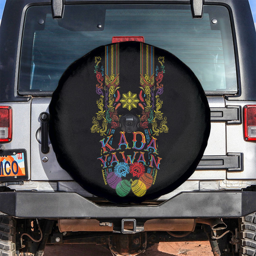 Philippines Kadayawan Festival Spare Tire Cover Polynesian Tribal Art Barong Style