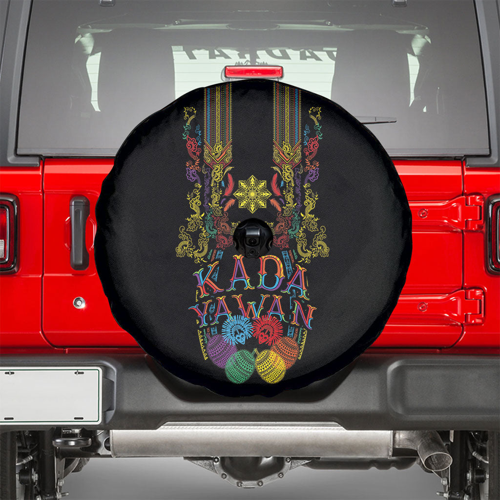 Philippines Kadayawan Festival Spare Tire Cover Polynesian Tribal Art Barong Style