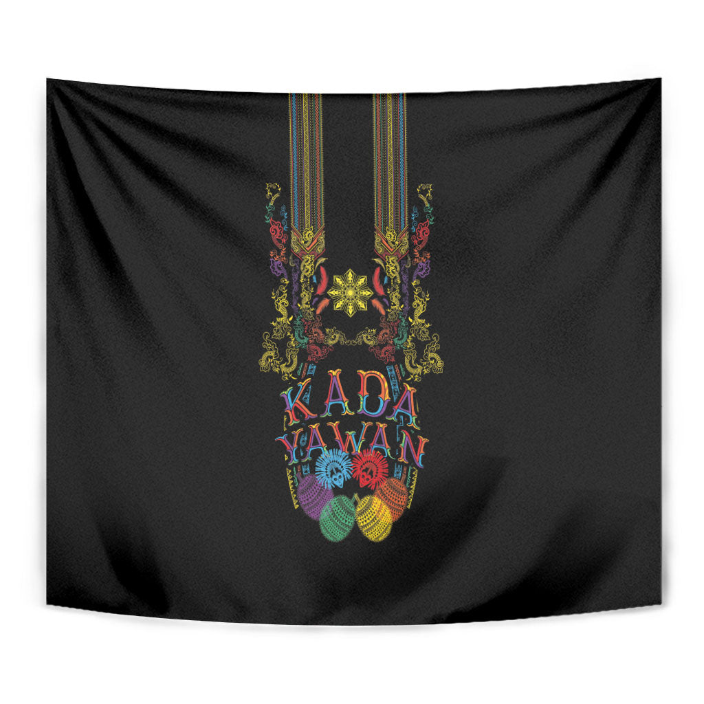 Philippines Kadayawan Festival Tapestry Polynesian Tribal Art Barong Style
