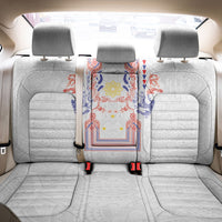 Philippines Barong Style Back Car Seat Cover Polynesian Kakau Art Tattoos with Tribal Filipino Sun
