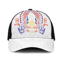 Philippines Barong Style Baseball Net Cap Polynesian Kakau Art Tattoos with Tribal Filipino Sun