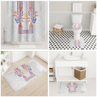Philippines Barong Style Bathroom Set Polynesian Kakau Art Tattoos with Tribal Filipino Sun