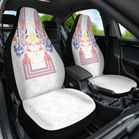Philippines Barong Style Car Seat Cover Polynesian Kakau Art Tattoos with Tribal Filipino Sun