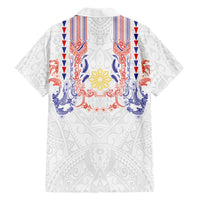 Philippines Barong Style Family Matching Mermaid Dress and Hawaiian Shirt Polynesian Kakau Art Tattoos with Tribal Filipino Sun LT03 - Polynesian Pride