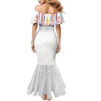 Philippines Barong Style Family Matching Mermaid Dress and Hawaiian Shirt Polynesian Kakau Art Tattoos with Tribal Filipino Sun LT03 - Polynesian Pride