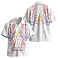 Philippines Barong Style Kid Hawaiian Shirt Polynesian Kakau Art Tattoos with Tribal Filipino Sun LT03 - Polynesian Pride