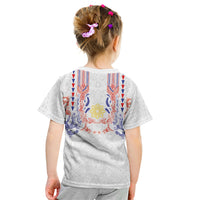Philippines Barong Style Kid T Shirt Polynesian Kakau Art Tattoos with Tribal Filipino Sun