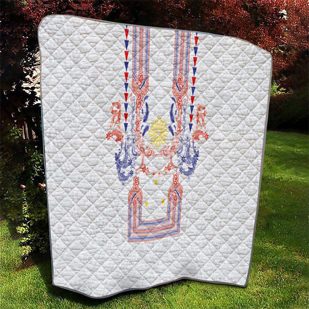 Philippines Barong Style Quilt Polynesian Kakau Art Tattoos with Tribal Filipino Sun