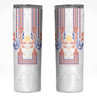 Philippines Barong Style Skinny Tumbler Polynesian Kakau Art Tattoos with Tribal Filipino Sun