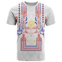 Philippines Barong Style T Shirt Polynesian Kakau Art Tattoos with Tribal Filipino Sun