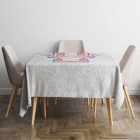 Philippines Barong Style Tablecloth Polynesian Kakau Art Tattoos with Tribal Filipino Sun