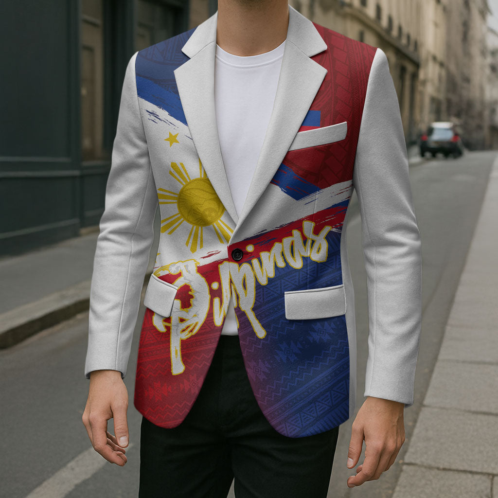 Philippines Basketball Custom Blazer Pilipinas Tribal Pattern