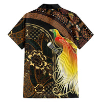 Papua New Guinea and Indonesia Batik Family Matching Mermaid Dress and Hawaiian Shirt Bird of Paradise with Tribal Batik Patterns LT03 - Polynesian Pride